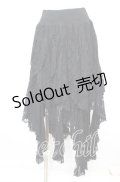 PUNK RAVE / Gothic Black Irregular Skirt イレギュラースカート  ブラック O-25-10-11-1029-PU-SK-IG-OS