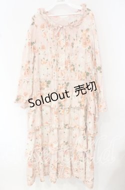 画像1: PINK HOUSE / イングリッシュローズワンピース【お直しあり】  ピンク O-25-10-11-058-LO-OP-IG-OS