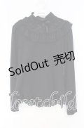 metamorphose / スタンドカラーレースカットソー  クロ O-25-10-11-062-ME-TO-IG-OS