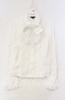 画像1: ALICE and the PIRATES / ウォーリア ローズ・ブラウス  ホワイト O-25-10-11-064-PA-BL-IG-OS