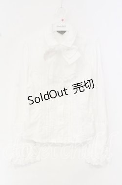 画像1: ALICE and the PIRATES / ウォーリア ローズ・ブラウス  ホワイト O-25-10-11-064-PA-BL-IG-OS