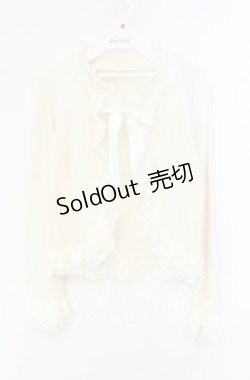 画像1: metamorphose / 綿混レースボレロ  アイボリー O-25-10-11-065-ME-TO-IG-OS