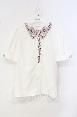 画像1: axes femme / カードキャプターさくら／ブラウス F シロ×ワイン O-25-10-11-067-AX-BL-OW-OS