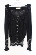 metamorphose / すかし編みリボン付きカーディガン【リボン欠品】  ブラック O-25-10-11-069-ME-TO-IG-OS