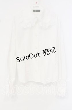 画像1: Heart E / 刺繍コットンレースブラウス  ホワイト O-25-10-11-070-LO-BL-IG-OS