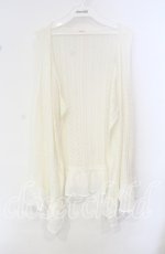 画像1: 【SALE】PINK HOUSE / シフォンフリルニットジレ  オフ O-25-10-11-072-LO-TO-IG-ZT388 (1)