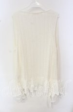 画像3: 【SALE】PINK HOUSE / シフォンフリルニットジレ  オフ O-25-10-11-072-LO-TO-IG-ZT388 (3)