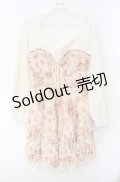 LIZ LISA / 起毛レースニットワンピース  オフ×ピンク O-25-10-11-083-LO-OP-IG-OS