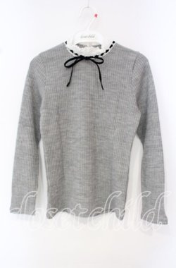 画像1: MILK / Babyリブtops  グレー O-25-10-11-086-ML-TO-OW-OS