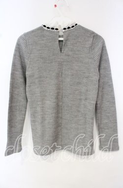 画像3: MILK / Babyリブtops  グレー O-25-10-11-086-ML-TO-OW-OS