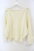 LIZ LISA / ショルダーリボンニット  オフシロ O-25-10-11-087-LO-TO-OW-OS