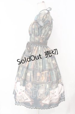 画像4: Enchantlic Enchantilly / Queen Cat〜秘密の書斎〜ワンピース  グリーン O-25-10-11-006-LO-OP-IG-OS