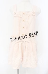 Lizmelo / スカラップサロペット L ピンク O-25-10-11-092-LO-OP-OW-ZT379