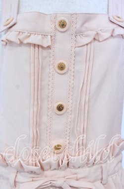 画像2: Lizmelo / スカラップサロペット L ピンク O-25-10-11-092-LO-OP-OW-OS
