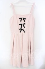 Ank Rouge / ビジューリボンジャンパースカート M ピンク O-25-10-11-096-CA-OP-OW-ZT9