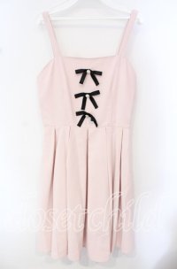 Ank Rouge / ビジューリボンジャンパースカート M ピンク O-25-10-11-096-CA-OP-OW-ZT9