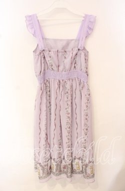 画像3: axes femme POETIQUE / ラビット苺柄ワンピース M ラベンダー O-25-10-11-097-AX-OP-OW-OS
