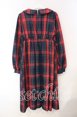 画像3: FLC / チェック柄ボックスプリーツワンピース S グリーン O-25-10-11-099-LO-OP-OW-OS