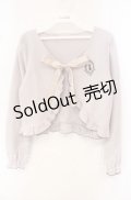 axes femme POETIQUE / ラビットカメオ刺繍起毛ボレロ M ラベンダー O-25-10-11-101-AX-TO-OW-OS