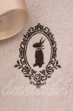画像2: axes femme POETIQUE / ラビットカメオ刺繍起毛ボレロ M ラベンダー O-25-10-11-101-AX-TO-OW-OS