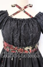 画像2: Enchantlic Enchantilly / 幻影薔薇城〜コウモリ公爵からの招待状〜ワンピース  赤い夜 O-25-10-11-007-LO-OP-IG-OS (2)