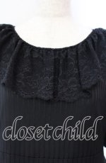 画像2: marcHenTica Laito / ブラック7ストライプワンピース  クロ O-25-10-11-008-LO-OP-IG-ZT627 (2)