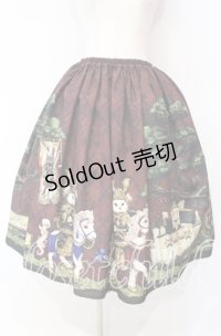 Enchantlic Enchantilly / 193 いざ出陣！お茶会へ！ 絢爛たる鎧を身に纏った双子の子猫物語  スカート  ワイン O-25-10-11-012-LO-SK-IG-OS