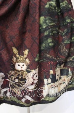 画像2: Enchantlic Enchantilly / 193 いざ出陣！お茶会へ！ 絢爛たる鎧を身に纏った双子の子猫物語  スカート  ワイン O-25-10-11-012-LO-SK-IG-OS