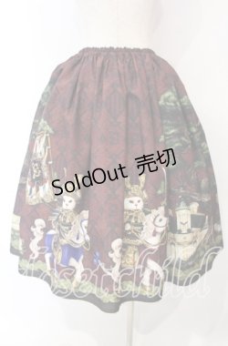 画像4: Enchantlic Enchantilly / 193 いざ出陣！お茶会へ！ 絢爛たる鎧を身に纏った双子の子猫物語  スカート  ワイン O-25-10-11-012-LO-SK-IG-OS