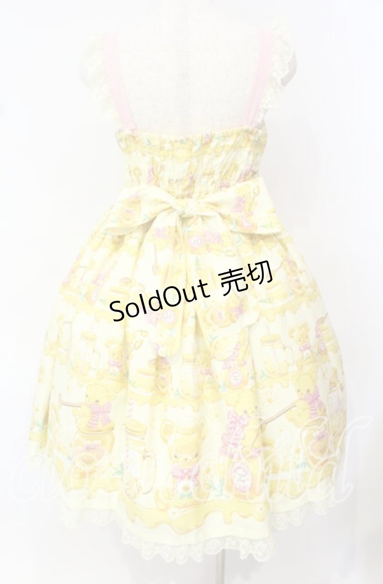 画像6: Angelic Pretty / Honey Bear's Cafeジャンパースカート  イエロー O-25-10-11-001-AP-OP-OW-OS (6)