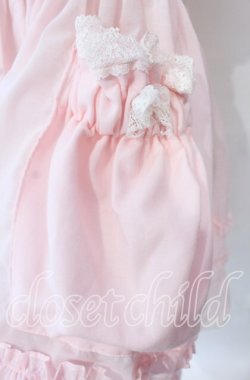 画像3: MOMOKO HOUSE / フリルタックエプロン＆ローズクリップ  ピンク O-25-10-11-014-LO-OP-OW-OS