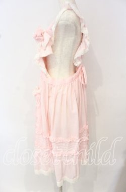 画像4: MOMOKO HOUSE / フリルタックエプロン＆ローズクリップ  ピンク O-25-10-11-014-LO-OP-OW-OS