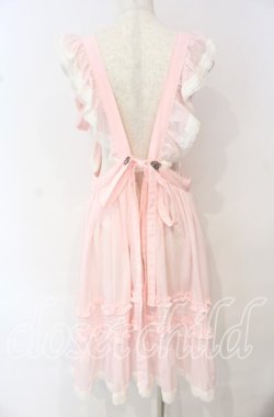 画像5: MOMOKO HOUSE / フリルタックエプロン＆ローズクリップ  ピンク O-25-10-11-014-LO-OP-OW-OS