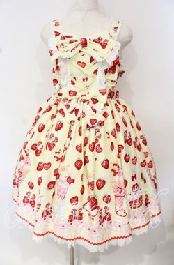 画像1: Angelic Pretty / Lyrical Bunny Parlorジャンパースカート  イエロー O-25-10-11-002-AP-OP-OW-OS
