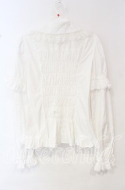 画像4: Angelic Pretty / シンプルピンタック付け袖ブラウス  シロ O-25-10-11-015-AP-BL-IG-OS