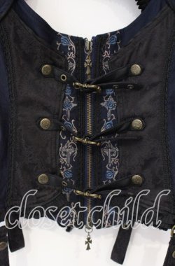 画像2: Ozz oneste / ベルテッドベスト  ネイビー系 O-25-10-11-018-OO-TO-IG-OS