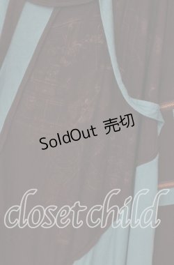 画像2: Ozz conte / バイカラーカットソー  ブラック×ターコイズ O-25-10-11-021-OO-TO-IG-OS