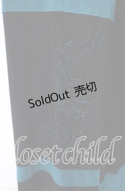 画像3: Ozz conte / バイカラーカットソー  ブラック×ターコイズ O-25-10-11-021-OO-TO-IG-OS