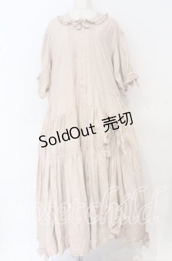 画像1: WONDERFUL WORLD / タックリボンワンピース【改造品】  ピンク O-25-10-14-036-LO-OP-IG-OS