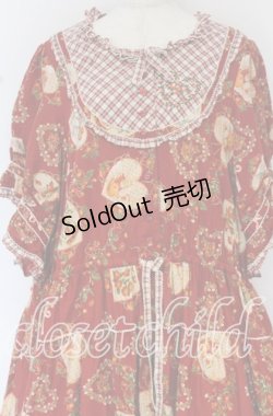 画像2: PINK HOUSE / Rambling Heartsプリントパッチワークワンピース【お直しあり】  アカ O-25-10-14-040-LO-OP-IG-OS
