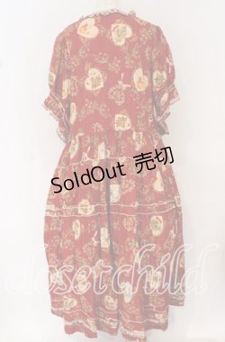 画像3: PINK HOUSE / Rambling Heartsプリントパッチワークワンピース【お直しあり】  アカ O-25-10-14-040-LO-OP-IG-OS