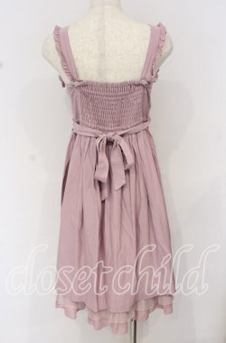 画像2: axes femme POETIQUE / メルヘン刺繍フリルワンピース M ラベンダー O-25-10-14-005-AX-OP-OW-OS