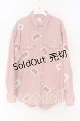 Karl Helmut / ギンガムパッチブラウス  アカ O-25-10-14-049-EL-BL-IG-ZI