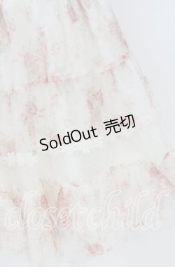 画像2: LIZ LISA / ドットチュールローズプリントミニスカート  オフ O-25-10-14-053-LO-SK-OW-OS