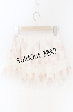 画像3: LIZ LISA / ドットチュールローズプリントミニスカート  オフ O-25-10-14-053-LO-SK-OW-OS