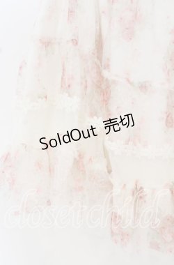 画像4: LIZ LISA / ドットチュールローズプリントミニスカート  オフ O-25-10-14-053-LO-SK-OW-OS