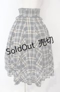 Amavel / Wレースアップチェック柄スカート  ネイビー O-25-10-14-072-CA-SK-IG-OS