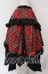 画像3: Qutie Frash / タータンチェックフリルロングスカート  レッド O-25-10-14-073-QU-SK-OW-OS (3)