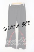 Qutie Frash / チャイナパンツ  ブラック×レッド O-25-10-14-074-QU-PA-OW-OS