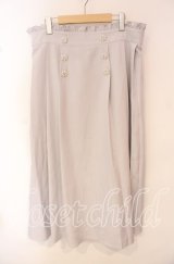 DearMyLoveWhip / ビッグリボンビジュープリーツスカート 5L ライトグレー O-25-10-14-077-LO-SK-IG-OS